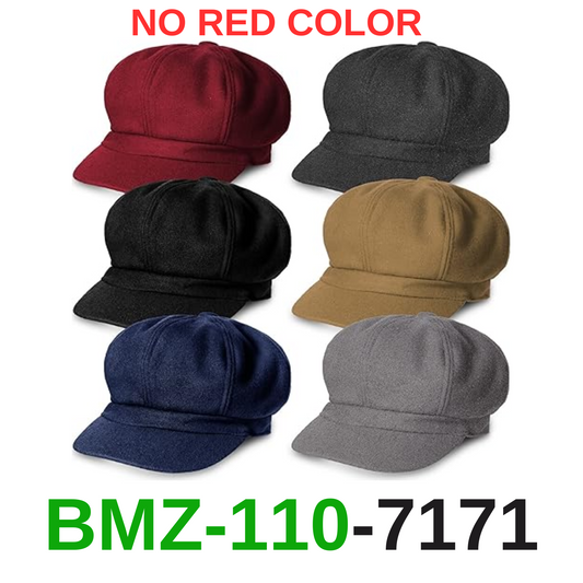 Cindeer 5 Pcs Women Newsboy Cap Ladies Hat Warm Wool Visor Beret Hats, One Size