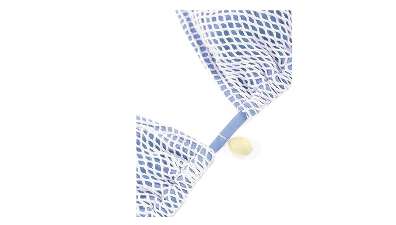 ZAFUL Women's Triangle Bikini Multiway Fishnet Tie Side Bandeau Halter String, L