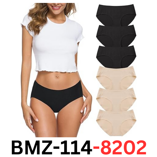 Wealurre Cotton Bikini Women's Breathable Panties Seamless Comfort Underwear, XL