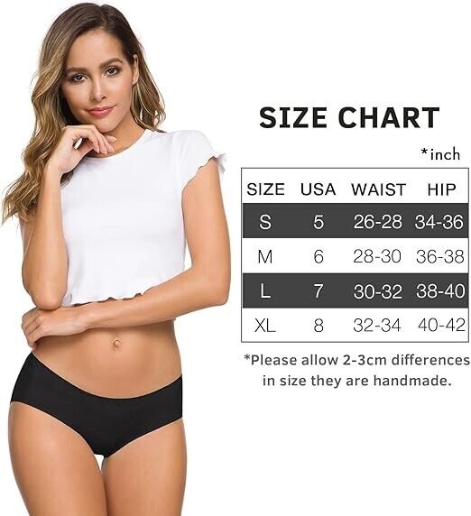 Wealurre Cotton Bikini Women's Breathable Panties Seamless Comfort Underwear, XL