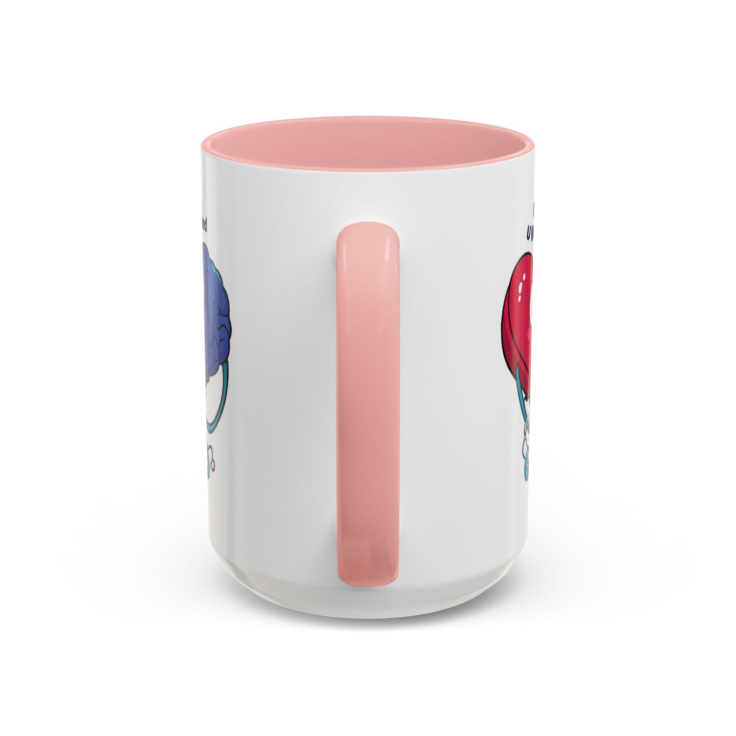 'It's Complicated, U Wouldn't Understand' Heart & Brain Accent Coffee Mug