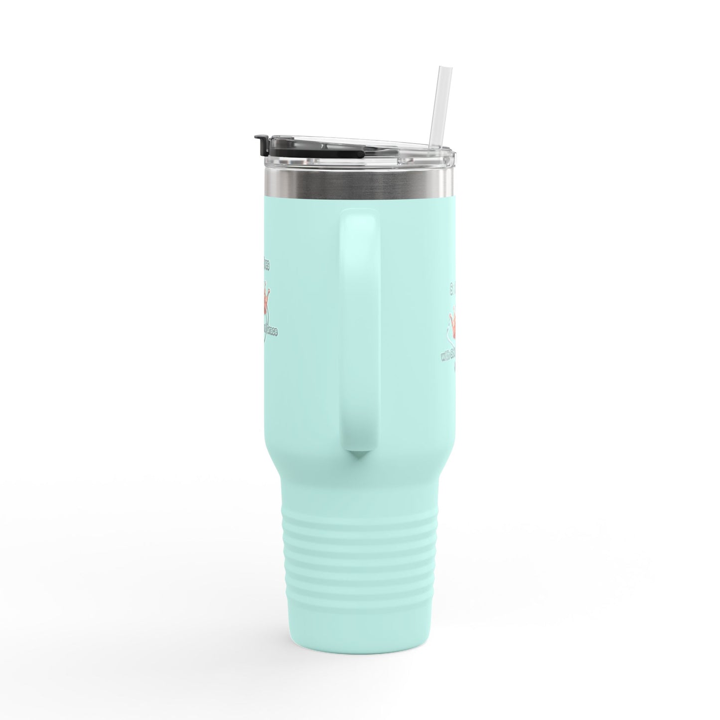 Travel Mug — “Saving Lives One Caffeine Boost at a Time” 40oz Insulated Tumbler